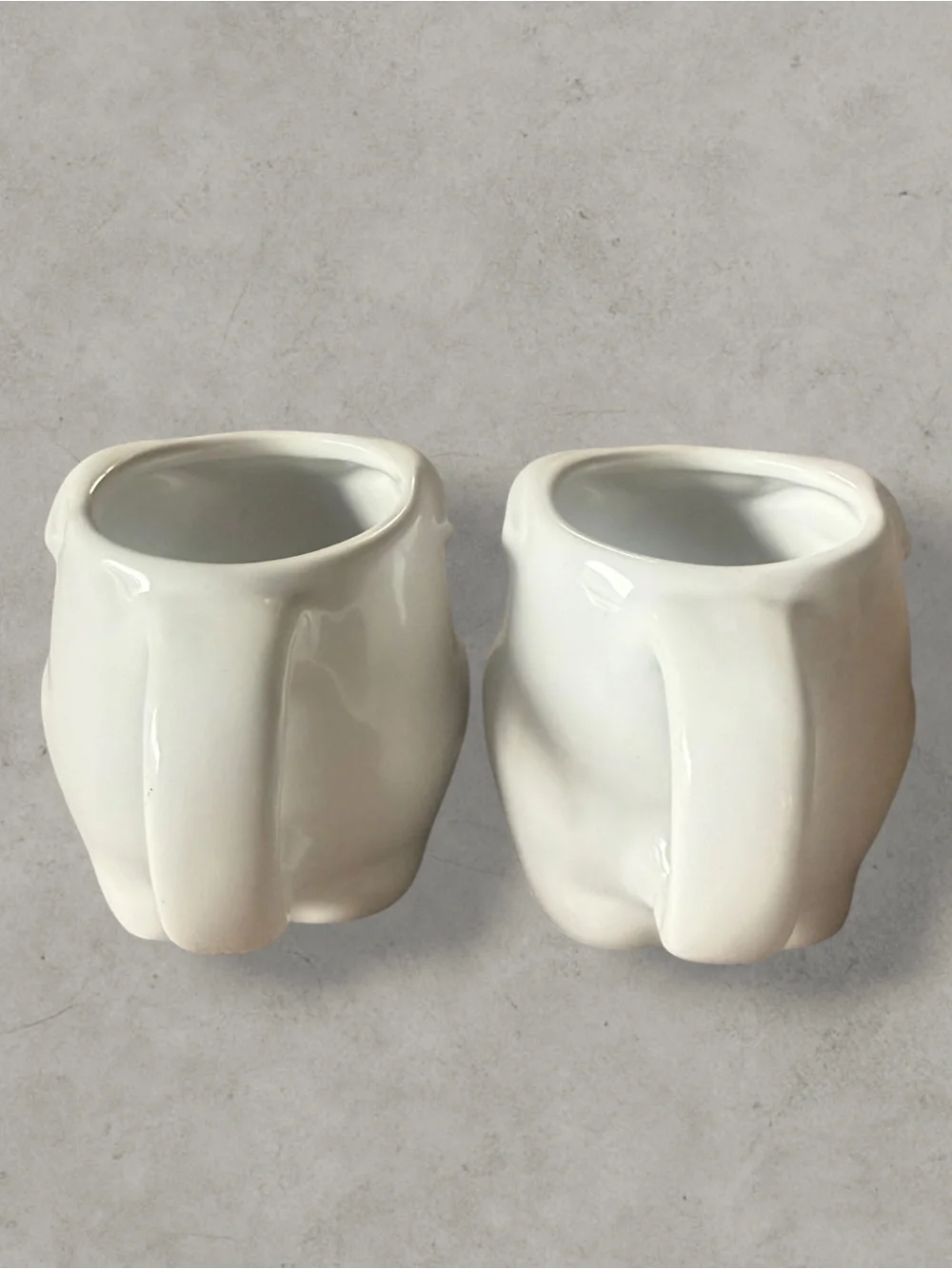 NEW William Sonoma Sculptural Bunny Kids Mug Set